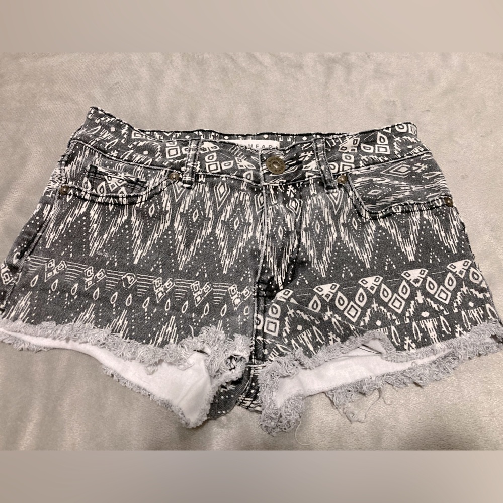 Aztec Print Bullhead Lowrise Shorts